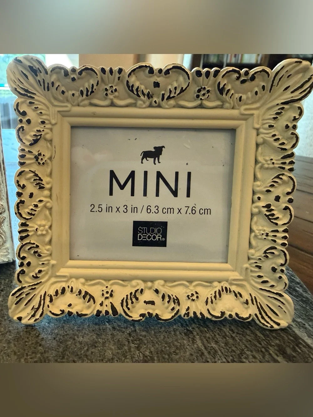 Studio Decor Cream Ornate Antique Styled Mini Frame Set of 3